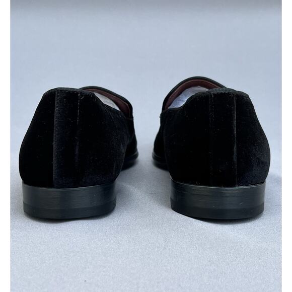MAGNANNI Dorio Venetian Velvet Loafer Black Men\'s Size 9.5 US Size main image 9